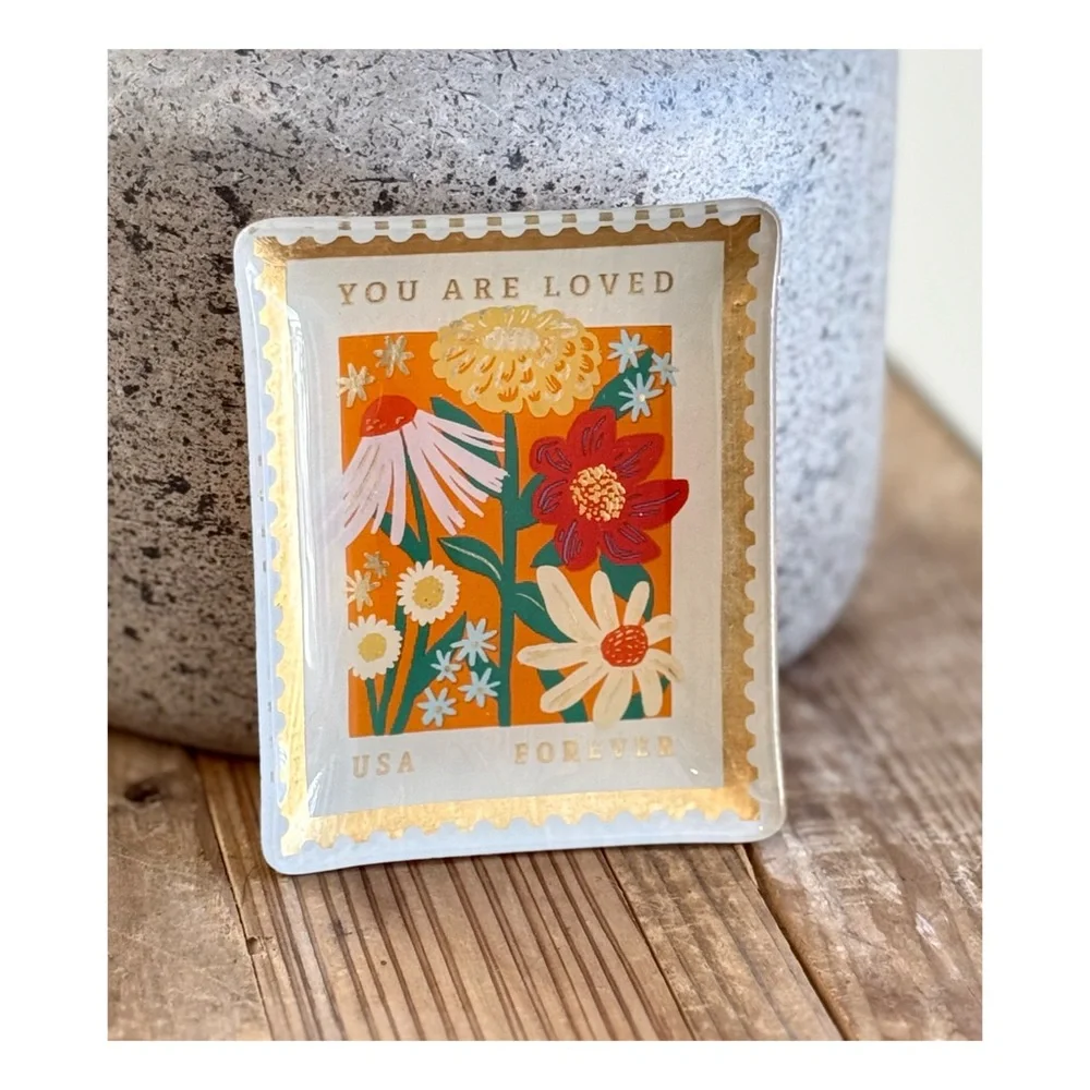 Floral Decorative Tray - Multicolor